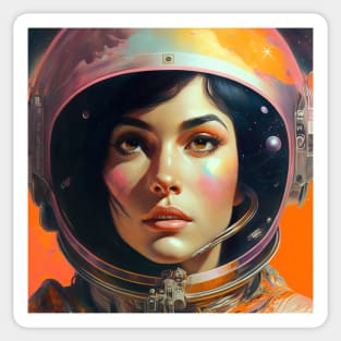 We Are Floating In Space - 76 - Sci-Fi Inspired Retro Artwork Sticker